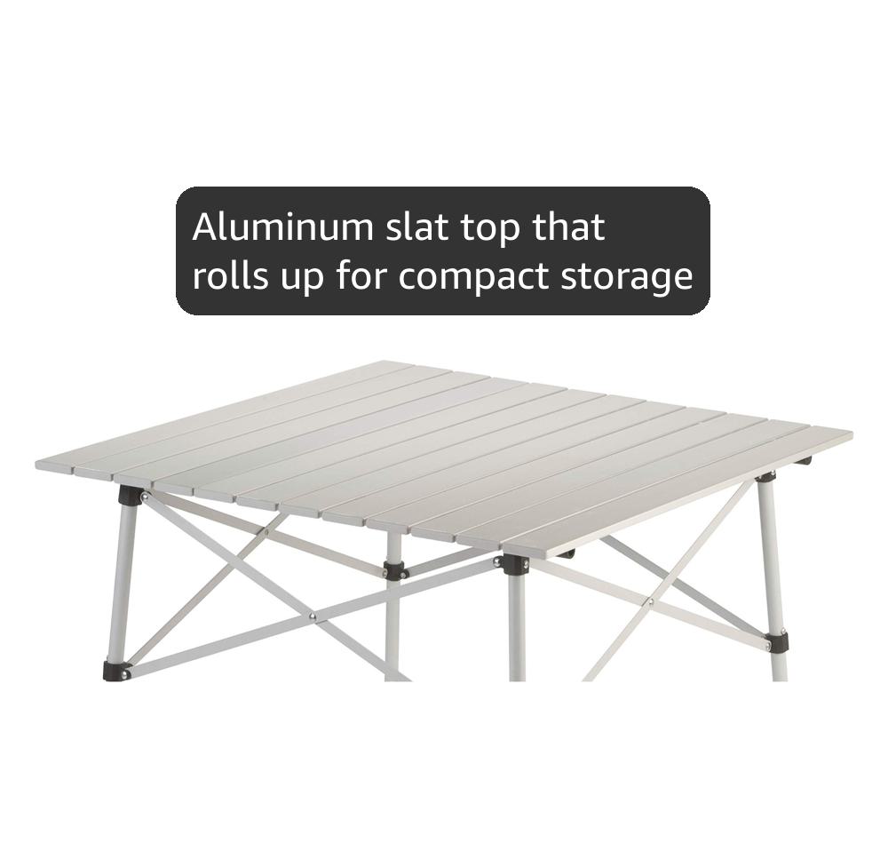 Amazon.com : Coleman Outdoor Folding Table, Sturdy Aluminum